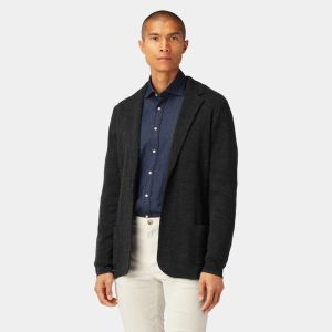 Less Worries Merino Blazer, Dark Grey