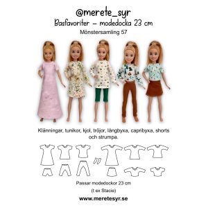 @merete_syr nr 57: Basfavoriter – modedocka 23cm