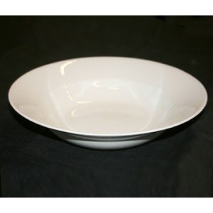 BAS Vit, Tallrik 29 cm, djup, stengods