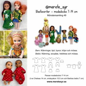@merete_syr nr 49: Basfavoriter – modedocka 7-14cm