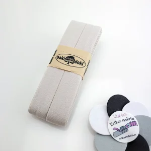 Kantband snedslå jersey 3m – Beige