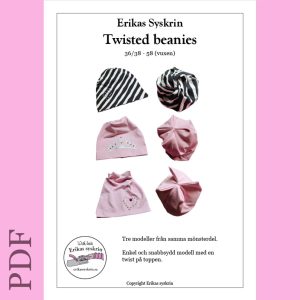 Erikas syskrin – Twisted beanies (pdf mönster)