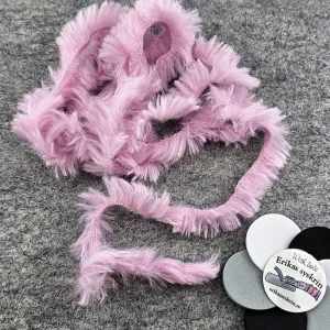 Docksömnad pälsgarn 3m – Rosa