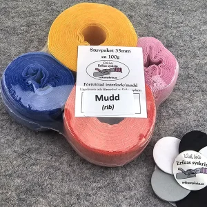 Stuvpaket kantband – Mixade färger 35 mm – Mudd-