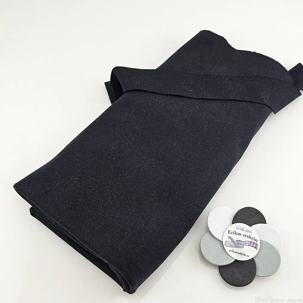 Kantband eko interlock – Classic black (svart) - Bild 4