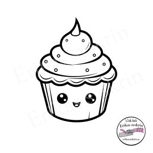 Vinyltryck – Söt cupcake