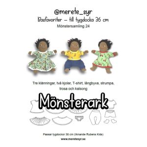@merete_syr nr 24: Basfavoriter tygdocka 36 cm