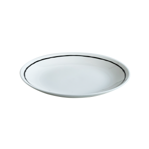 SIXTEN SVART Linje, Tallrik 18 cm u bräm