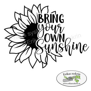 Vinyltryck – Bring your own sunshine