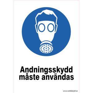 Andningsskydd måste användas