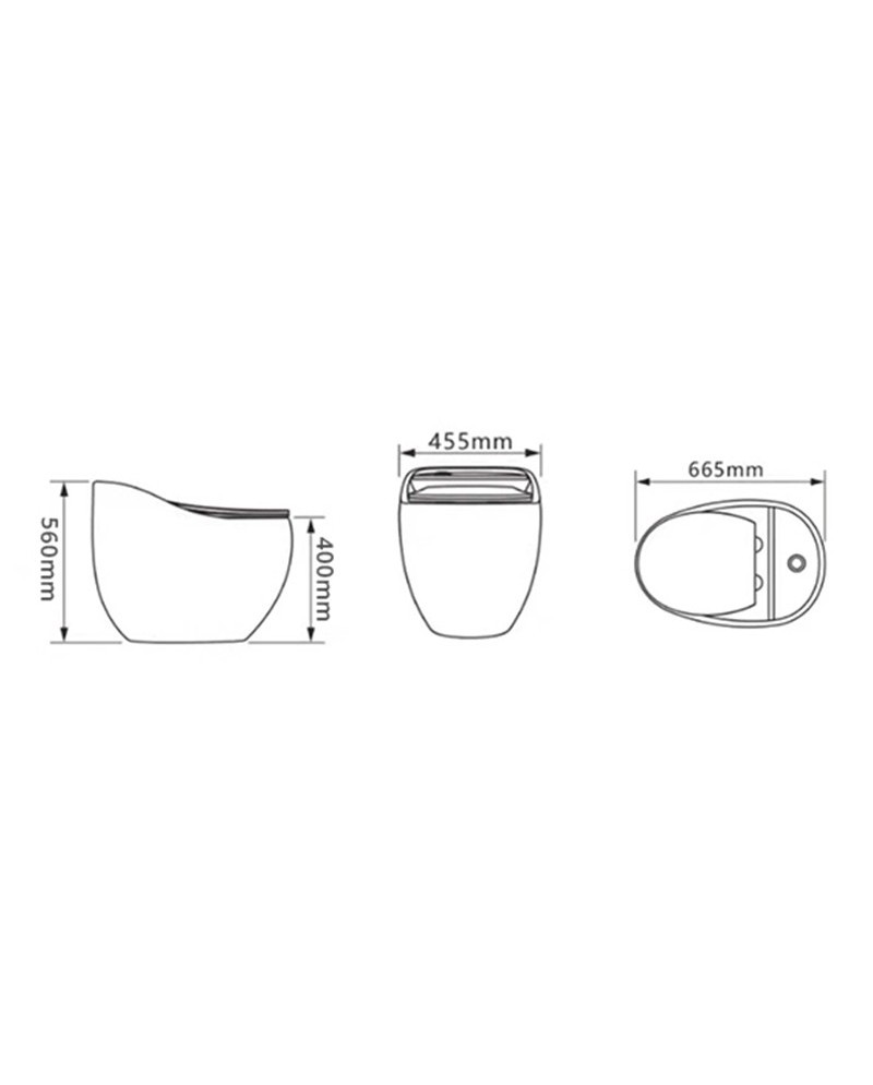 Toalettstol SILIA RIM White - Bild 3