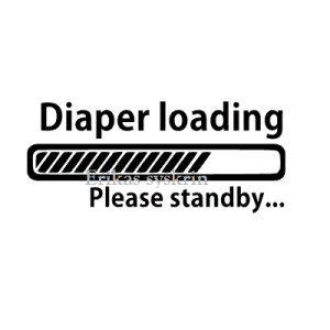 Vinyltryck ”diaper loading”