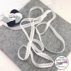 Trosresår 12mm, Vit – 5m