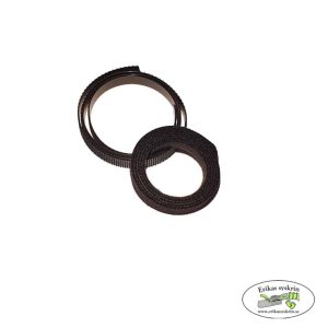 Kardborreband 6mm 1m förp – Svart