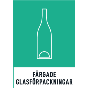 Färgade glasförpackningar
