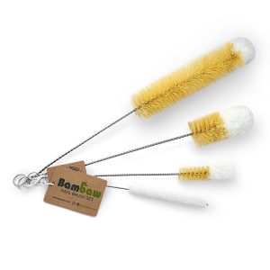 Flaskborstset i naturmaterial – Bambaw