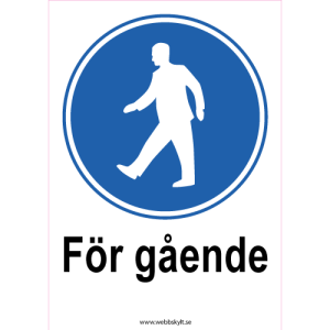 För gående