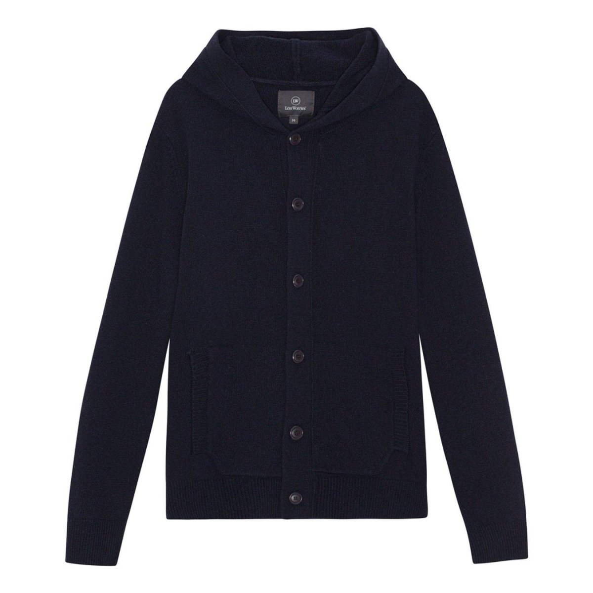 Less Worries Hoodie Wool, Navy - Bild 2