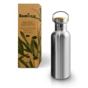 Isolerad flaska i rostfritt stål 500 ml – Bambaw
