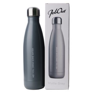 Isolerad vattenflaska Matte grey, 500 ml – JobOut