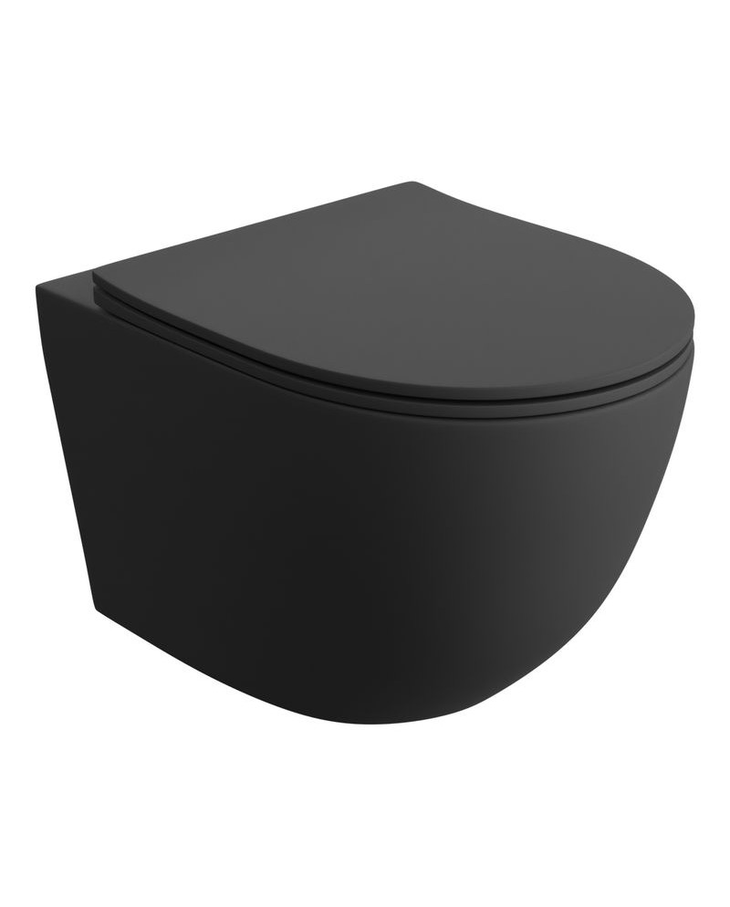 Toalettstol Vägghängd Sinto Black 2.0