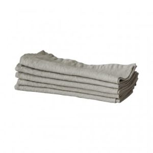 Tell Me More Kitchen Towel, Warm Grey
