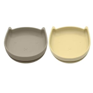 Silikon skålar 2st beige / brun – Virgel Eco