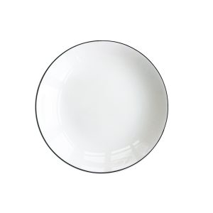 NATUR Snövit, Tallrik 22 cm u bräm