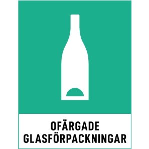 Ofärgade glasförpackningar