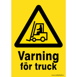 Varning för truck