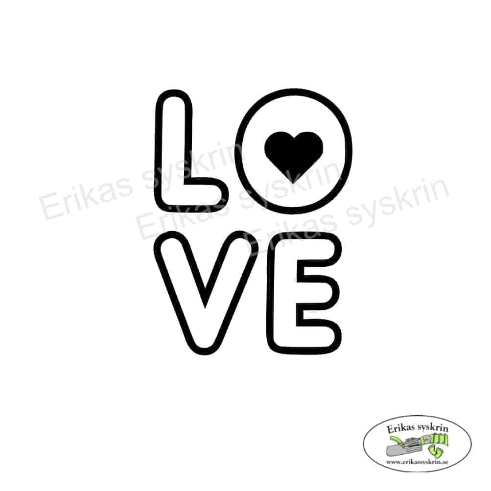 Vinyltryck ”Valentine” Love box - Bild 2