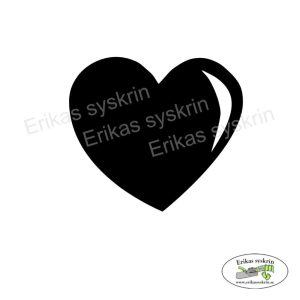 Vinyltryck ”Valentine” Hjärta