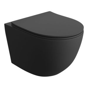 Toalettstol Vägghängd Sinto Black 3.0